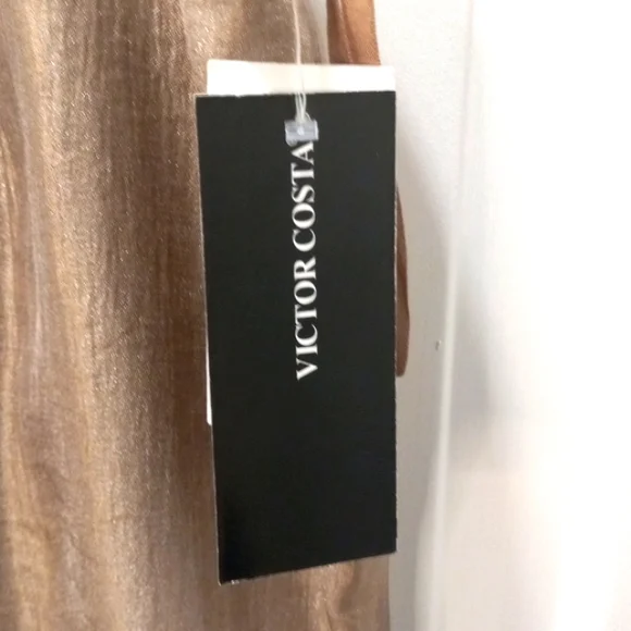 NWT Victor Costa Shiny Straight Skirt Size 14 - Picture 3 of 8